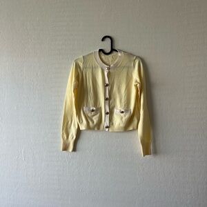 Yellow Women's Cardigan Sweater